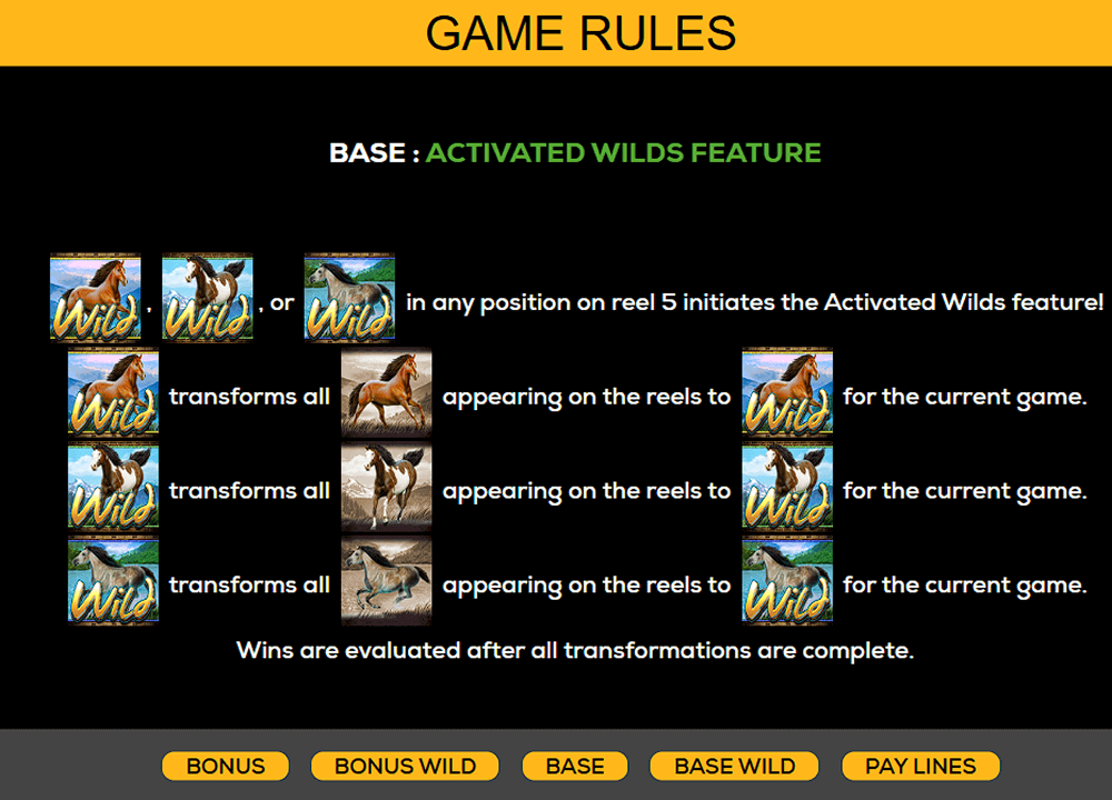 Activated Wilds Feature